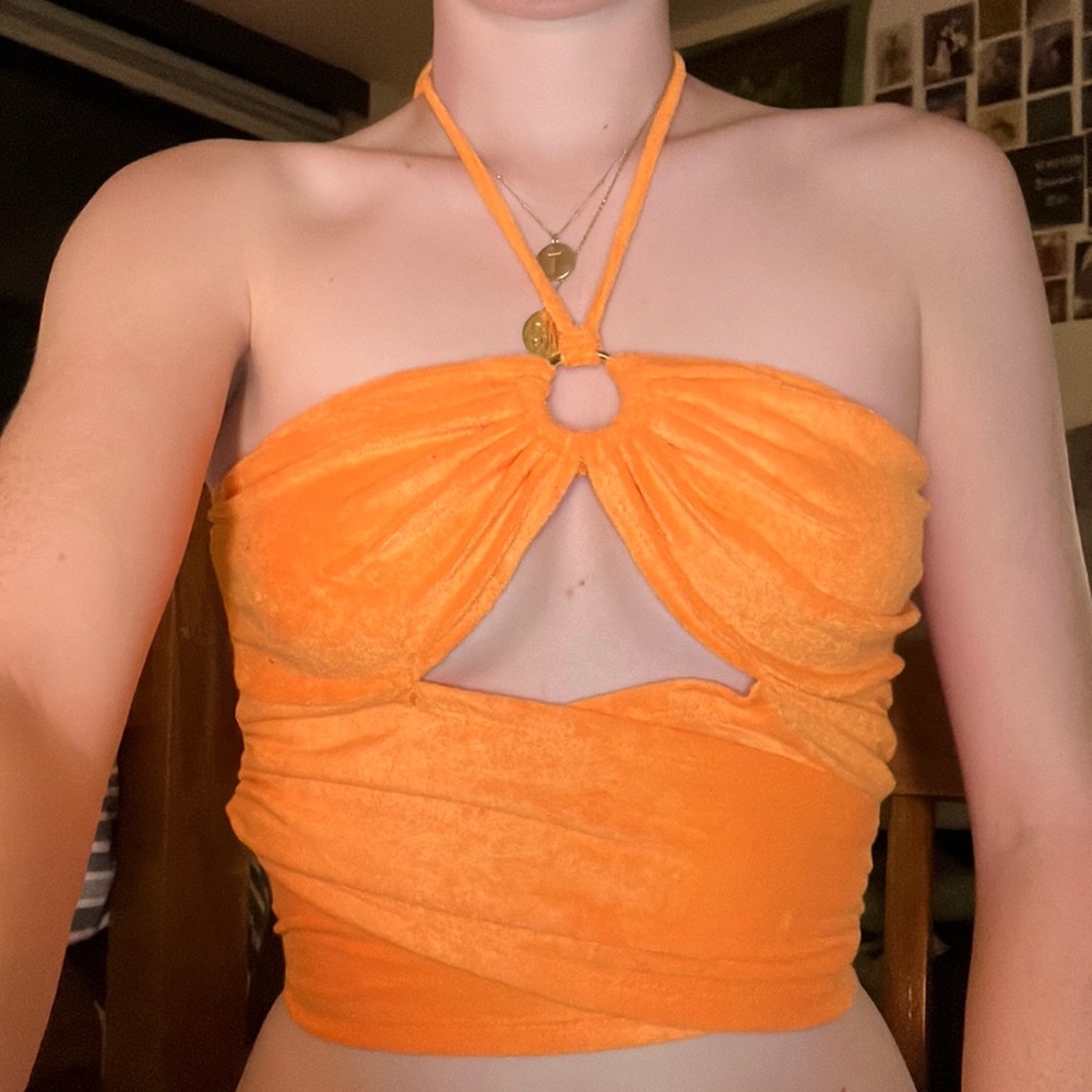 Orange Crop Top